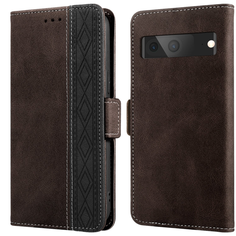 For Google Pixel 7 Stitching Side-Magnetic RFID Leather Phone Case
