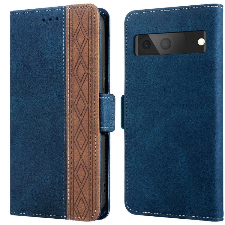 For Google Pixel 7 Stitching Side-Magnetic RFID Leather Phone Case