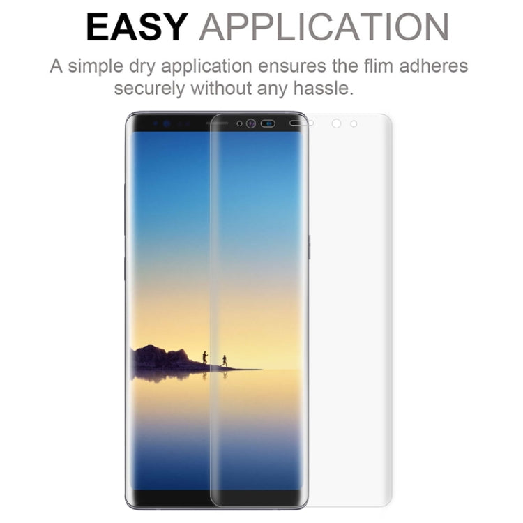 For Galaxy Note 8 50 PCS 3D Curved Full Cover Soft PET Film Screen Protector