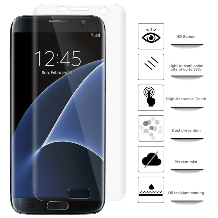 For Galaxy S7 50 PCS 3D Curved Full Cover Soft PET Film Screen Protector