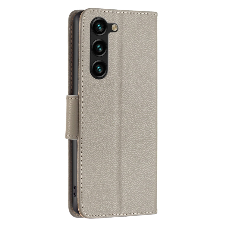 For Samsung Galaxy S23+ 5G Litchi Texture Pure Color Leather Phone Case