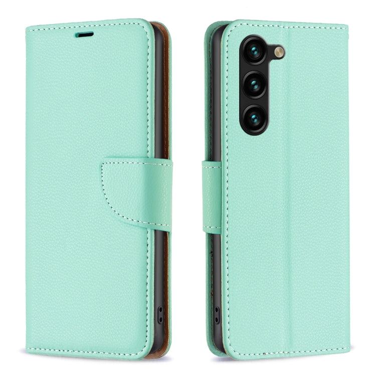 For Samsung Galaxy S23+ 5G Litchi Texture Pure Color Leather Phone Case