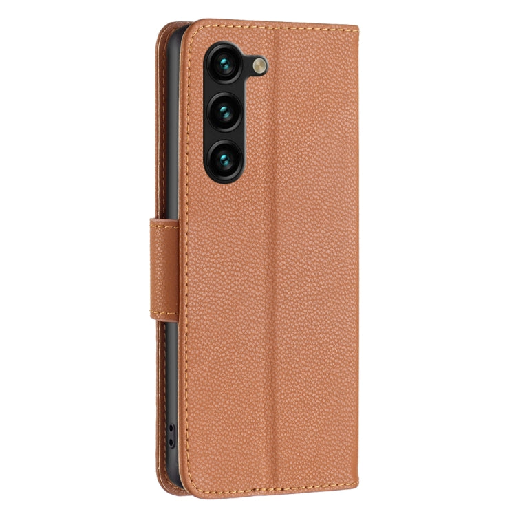For Samsung Galaxy S23+ 5G Litchi Texture Pure Color Leather Phone Case