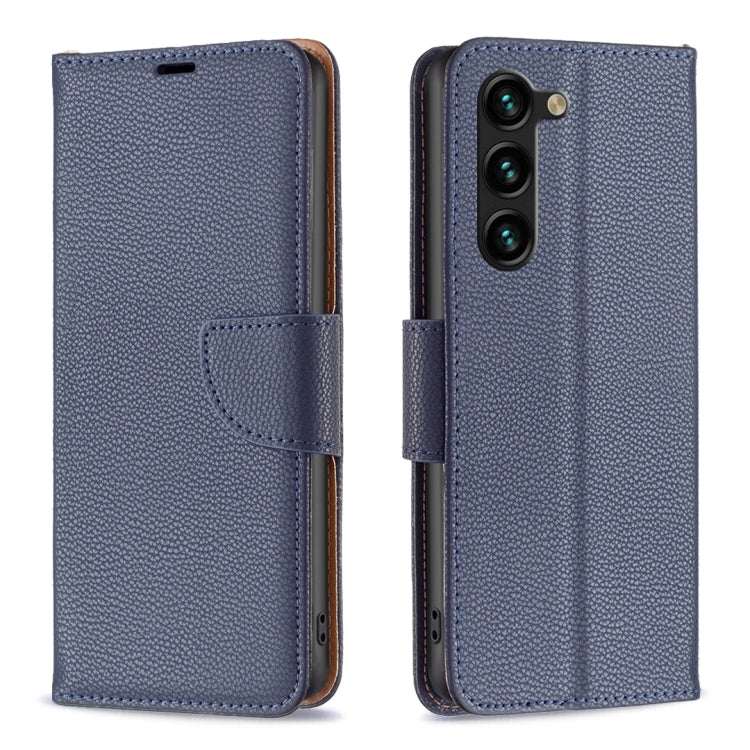 For Samsung Galaxy S23+ 5G Litchi Texture Pure Color Leather Phone Case