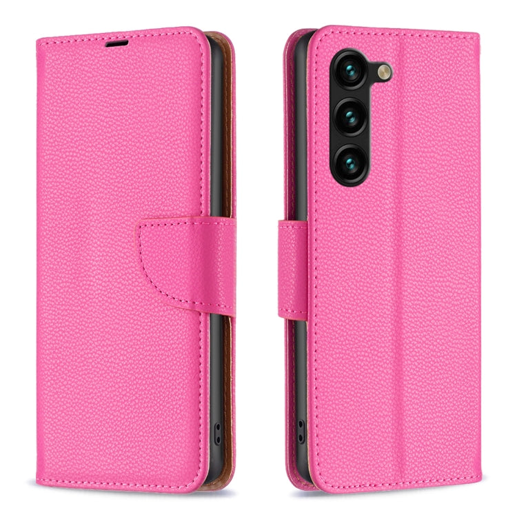 For Samsung Galaxy S23+ 5G Litchi Texture Pure Color Leather Phone Case