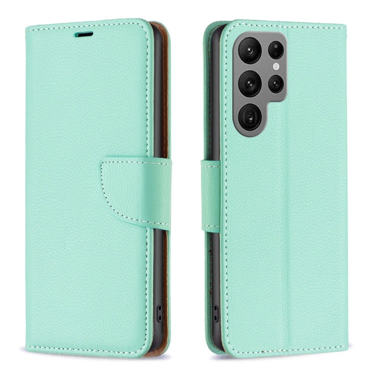 For Samsung Galaxy S23 Ultra 5G Litchi Texture Pure Color Leather Phone Case
