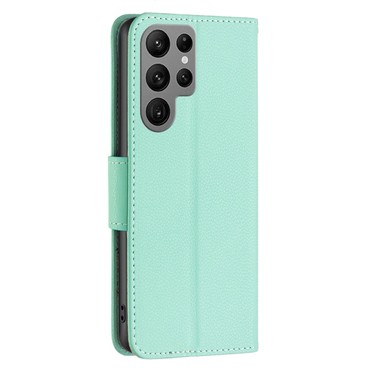 For Samsung Galaxy S23 Ultra 5G Litchi Texture Pure Color Leather Phone Case