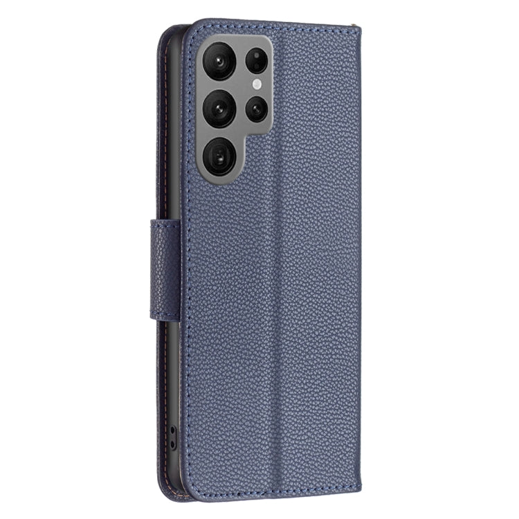 For Samsung Galaxy S23 Ultra 5G Litchi Texture Pure Color Leather Phone Case
