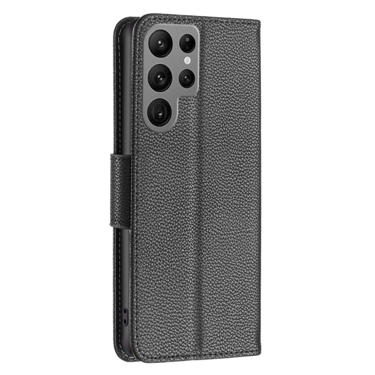 For Samsung Galaxy S23 Ultra 5G Litchi Texture Pure Color Leather Phone Case
