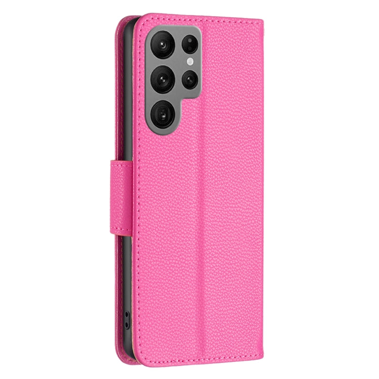 For Samsung Galaxy S23 Ultra 5G Litchi Texture Pure Color Leather Phone Case
