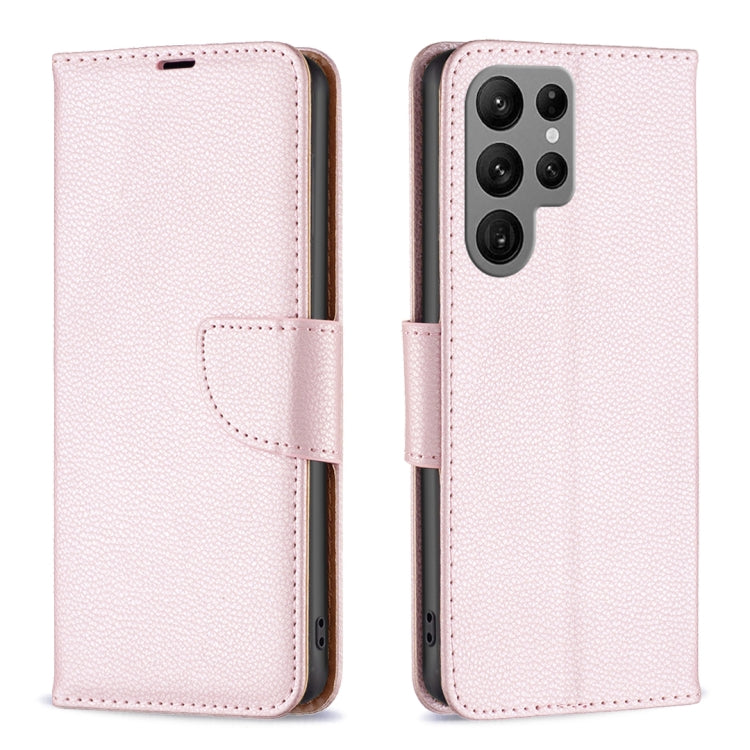 For Samsung Galaxy S23 Ultra 5G Litchi Texture Pure Color Leather Phone Case