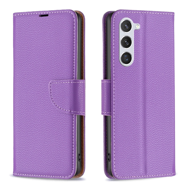 For Samsung Galaxy S23 5G Litchi Texture Pure Color Leather Phone Case