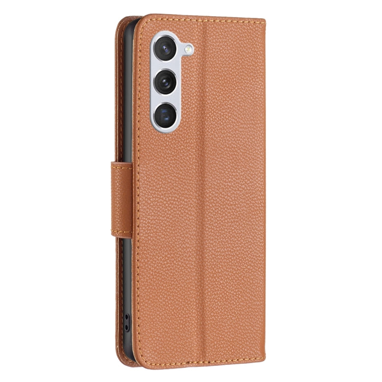For Samsung Galaxy S23 5G Litchi Texture Pure Color Leather Phone Case