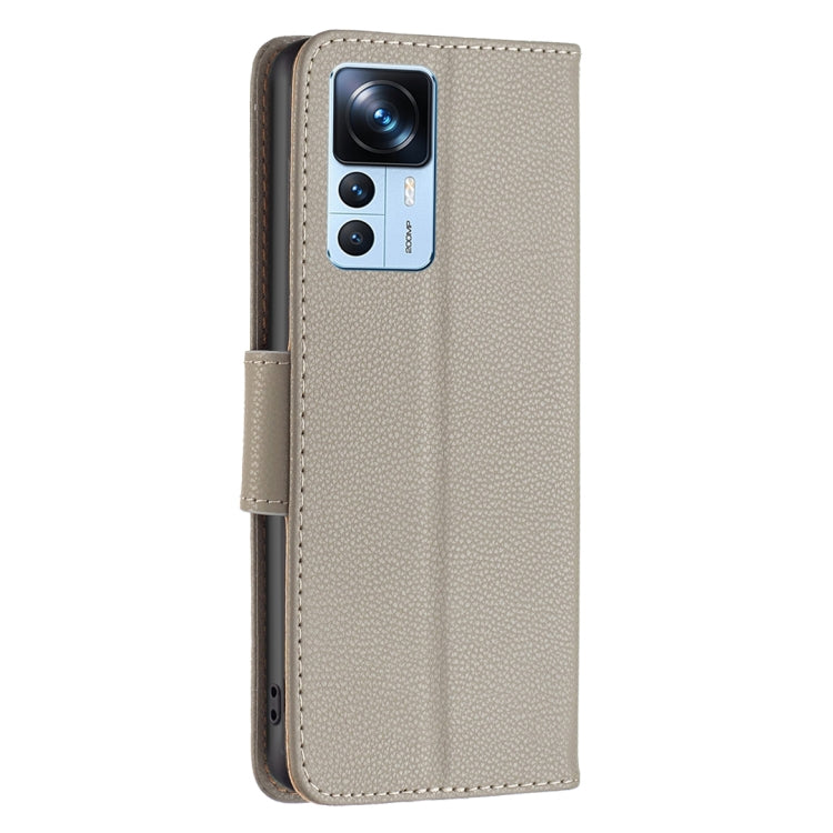 For Xiaomi 12T / 12T Pro / Redmi K50 Ultra Litchi Texture Pure Color Leather Phone Case