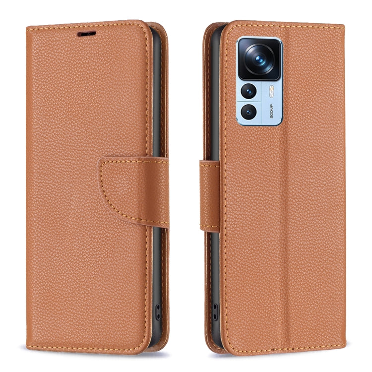 For Xiaomi 12T / 12T Pro / Redmi K50 Ultra Litchi Texture Pure Color Leather Phone Case