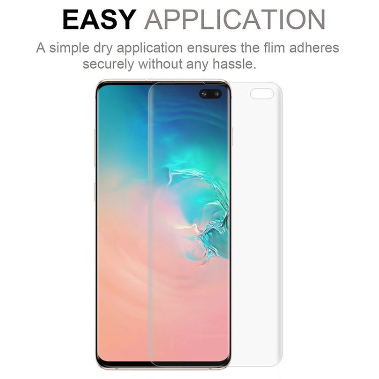 For Galaxy S10+ 50 PCS 3D Curved Full Cover Soft PET Film Screen Protector