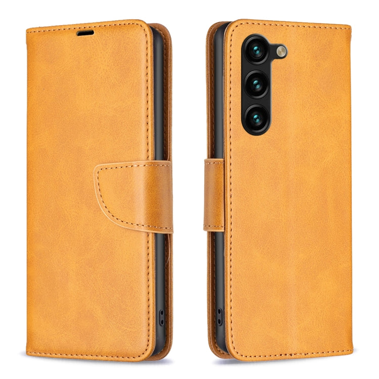 For Samsung Galaxy S23+ 5G Lambskin Texture Leather Phone Case