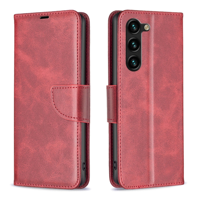 For Samsung Galaxy S23+ 5G Lambskin Texture Leather Phone Case