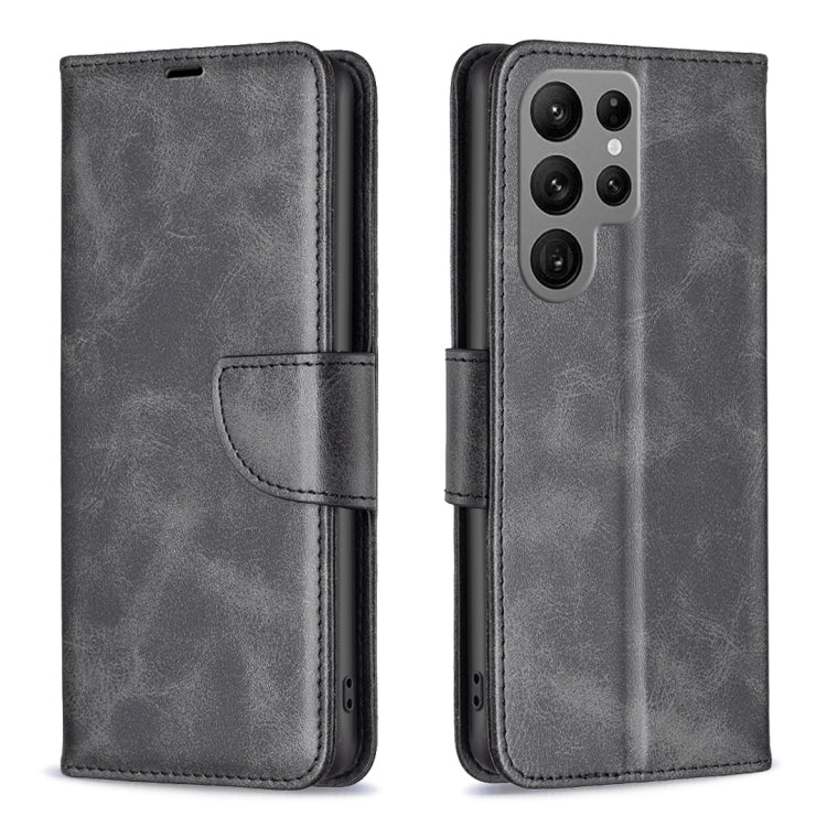 For Samsung Galaxy S23 Ultra 5G Lambskin Texture Leather Phone Case