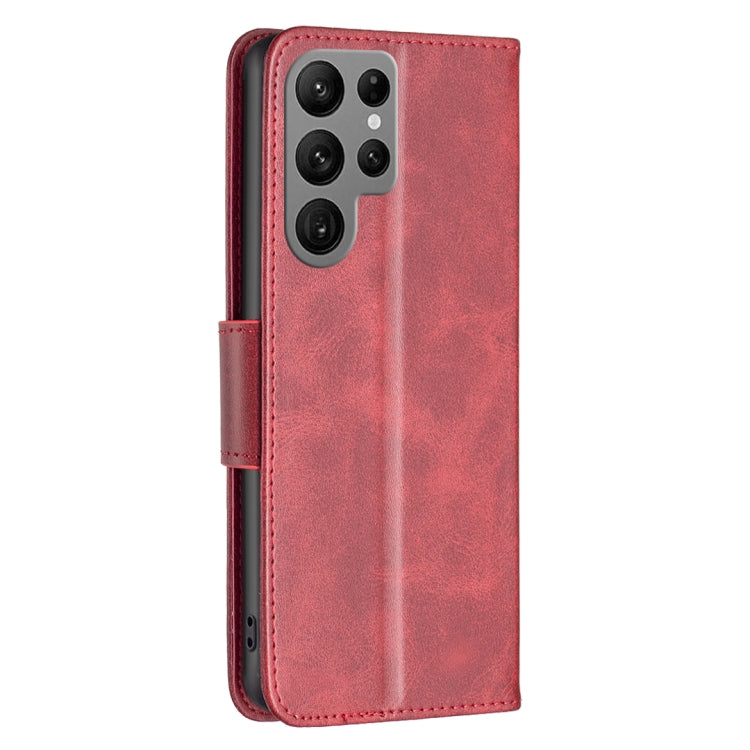 For Samsung Galaxy S23 Ultra 5G Lambskin Texture Leather Phone Case