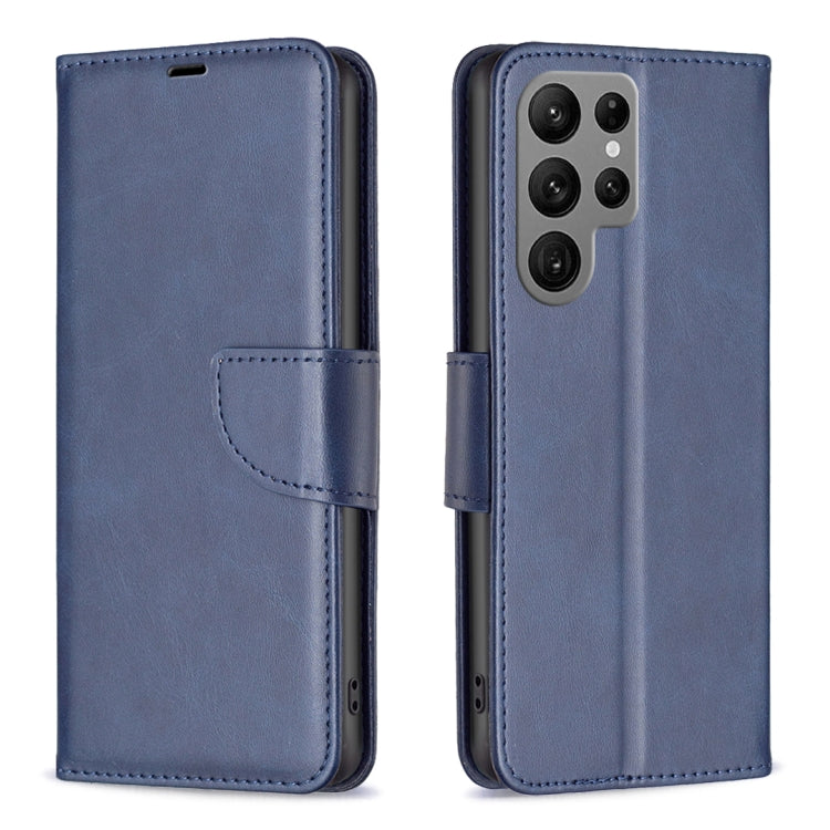 For Samsung Galaxy S23 Ultra 5G Lambskin Texture Leather Phone Case