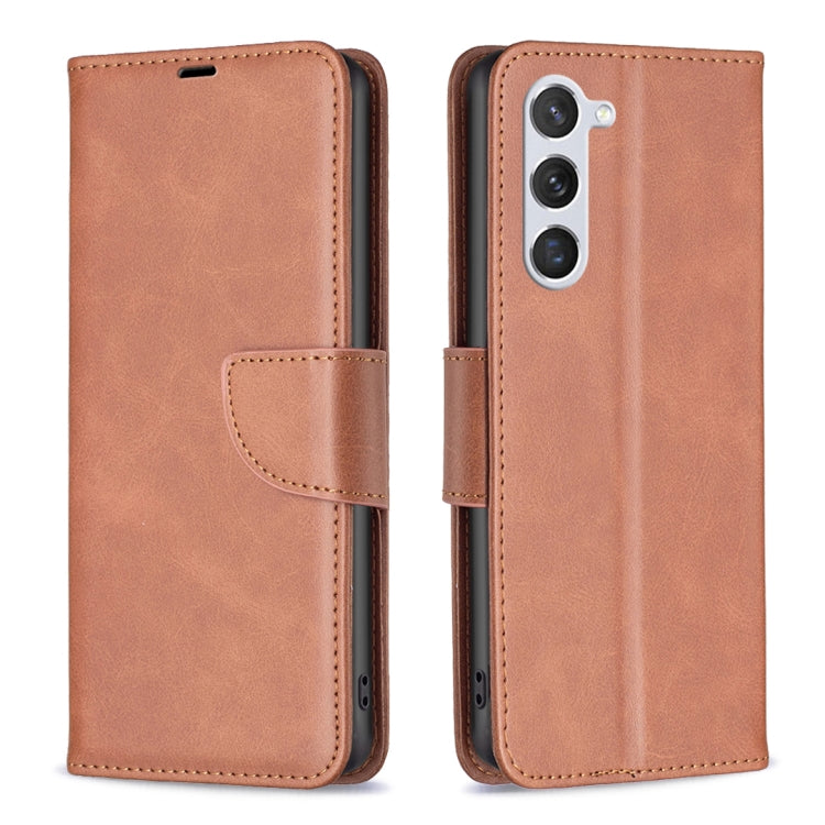 For Samsung Galaxy S23 5G Lambskin Texture Leather Phone Case