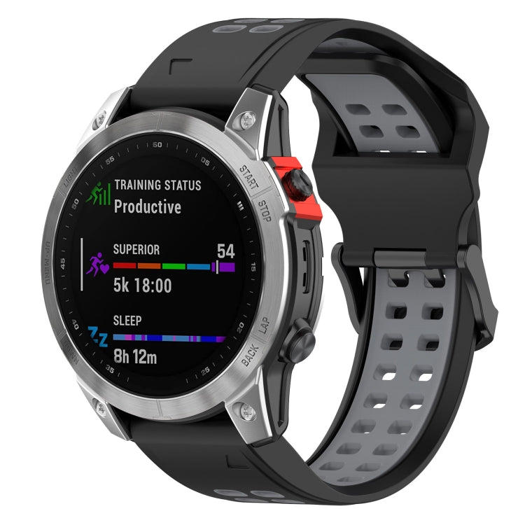 For Garmin Enduro / Coros Vertix 2 26mm Quick Release Double Row Silicone Watch Band