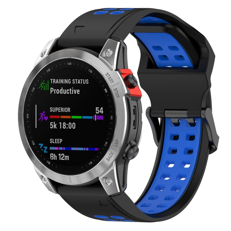 For Garmin Enduro / Coros Vertix 2 26mm Quick Release Double Row Silicone Watch Band