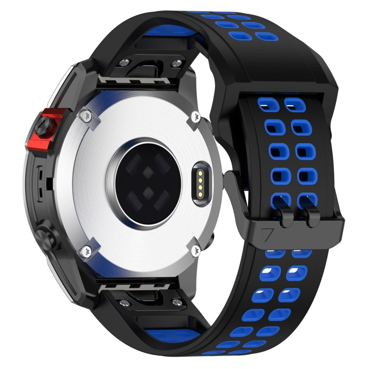 For Garmin Enduro / Coros Vertix 2 26mm Quick Release Double Row Silicone Watch Band