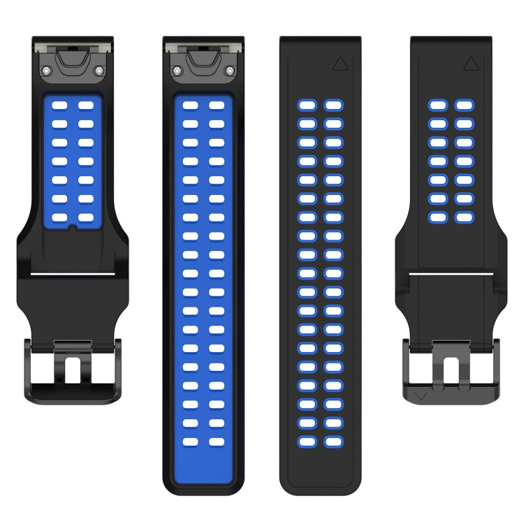 For Garmin Enduro / Coros Vertix 2 26mm Quick Release Double Row Silicone Watch Band