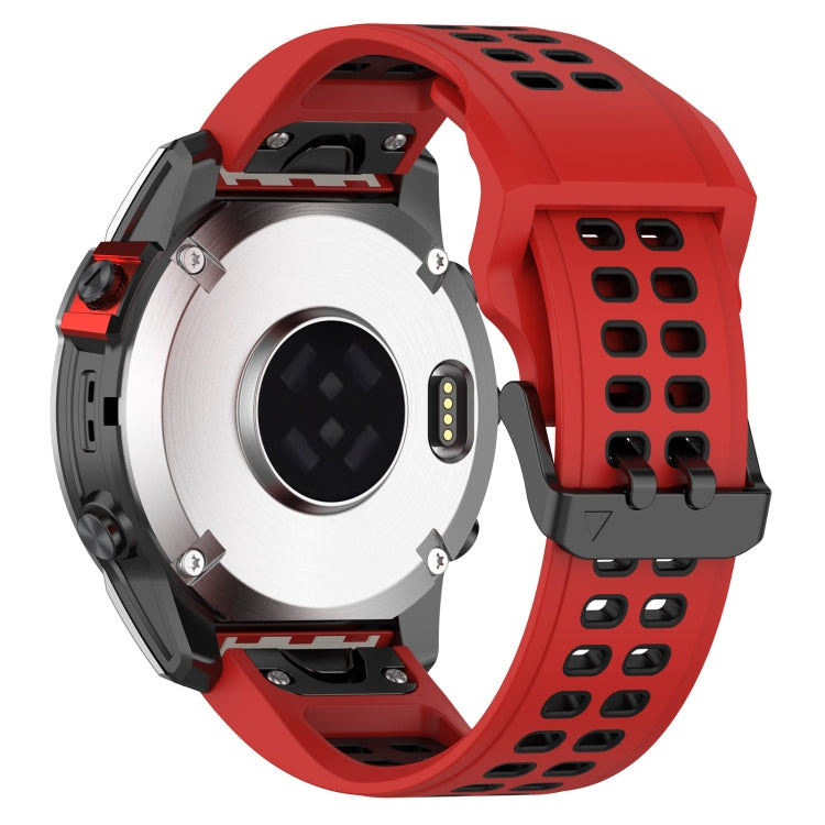 For Garmin Enduro / Coros Vertix 2 26mm Quick Release Double Row Silicone Watch Band