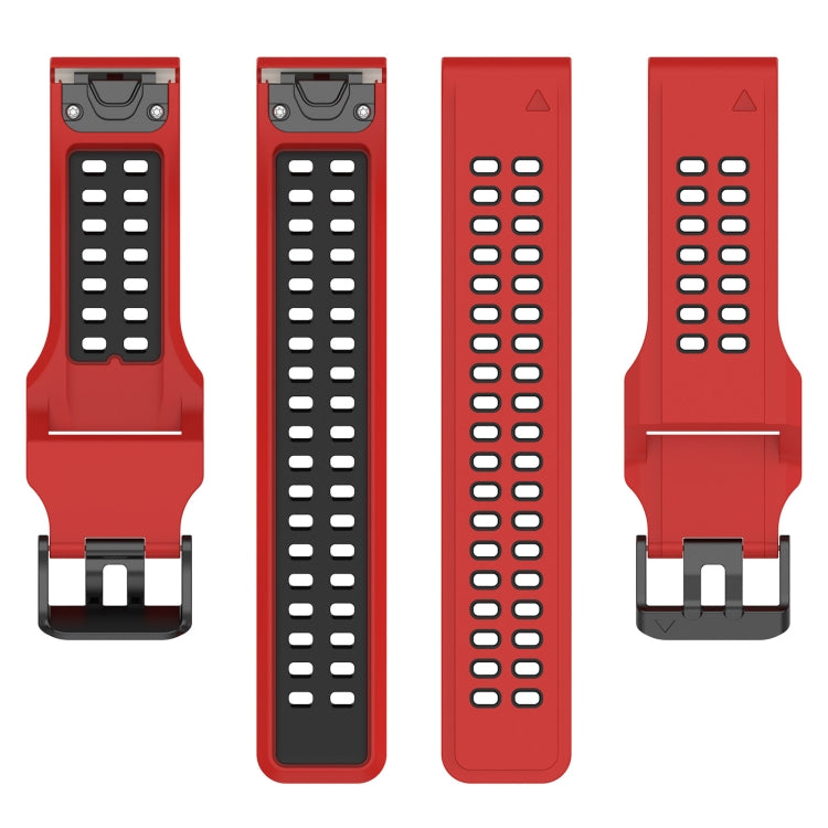 For Garmin Enduro / Coros Vertix 2 26mm Quick Release Double Row Silicone Watch Band
