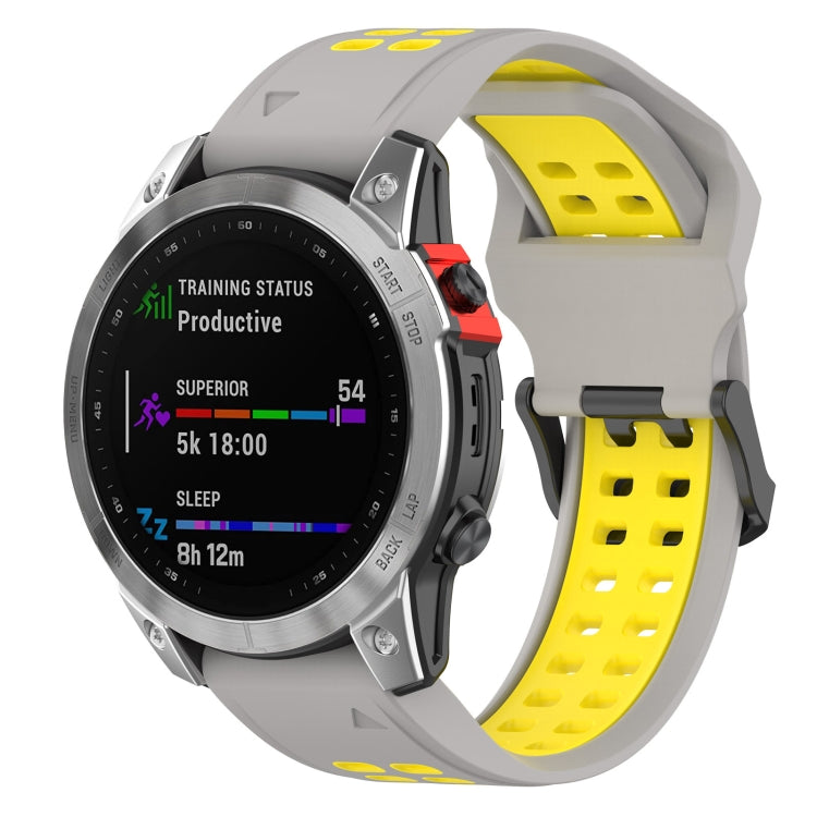 For Garmin Enduro / Coros Vertix 2 26mm Quick Release Double Row Silicone Watch Band