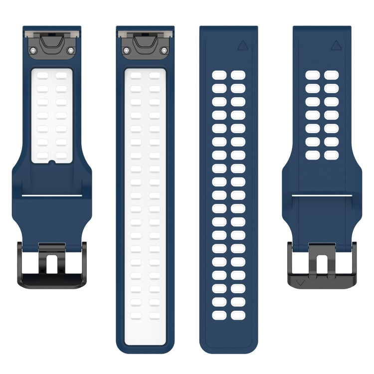 For Garmin Enduro / Coros Vertix 2 26mm Quick Release Double Row Silicone Watch Band