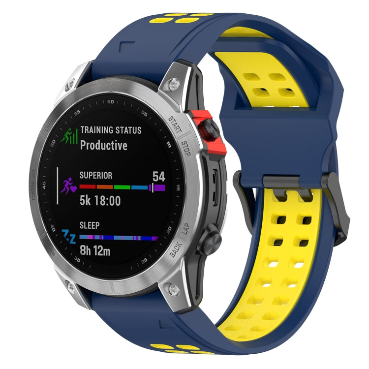 For Garmin Enduro / Coros Vertix 2 26mm Quick Release Double Row Silicone Watch Band