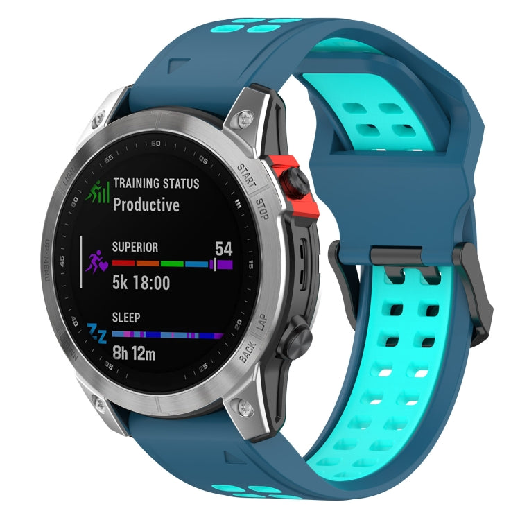 For Garmin Enduro / Coros Vertix 2 26mm Quick Release Double Row Silicone Watch Band