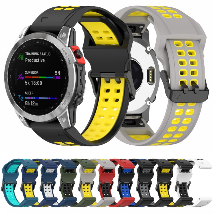 For Garmin Enduro / Coros Vertix 2 26mm Quick Release Double Row Silicone Watch Band