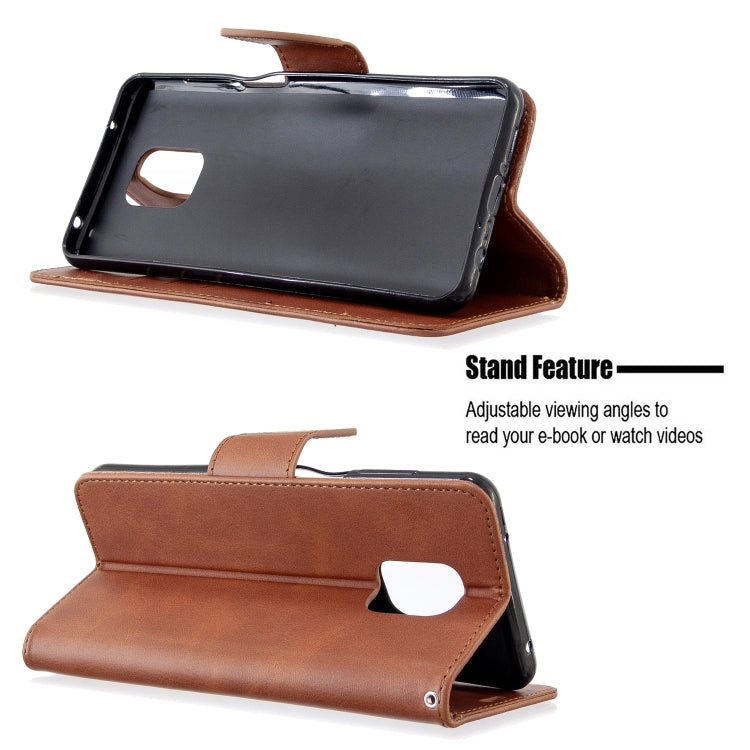 For Xiaomi Redmi Note 9S / Note 9 Pro / Note 9 Pro Max Retro Lambskin Texture Pure Color Horizontal Flip PU Leather Case with Holder & Card Slots & Wallet & Lanyard