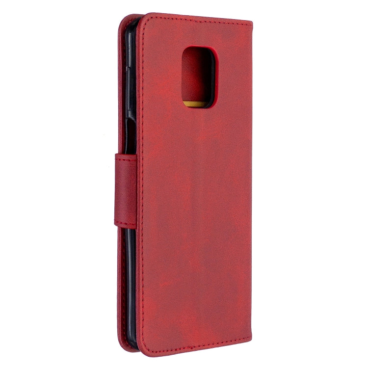 For Xiaomi Redmi Note 9S / Note 9 Pro / Note 9 Pro Max Retro Lambskin Texture Pure Color Horizontal Flip PU Leather Case with Holder & Card Slots & Wallet & Lanyard
