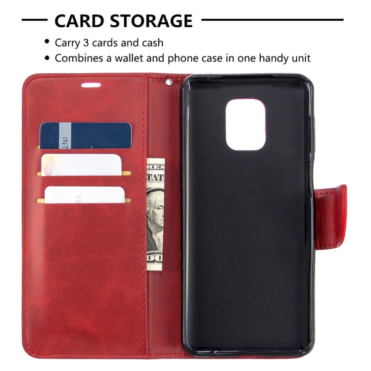 For Xiaomi Redmi Note 9S / Note 9 Pro / Note 9 Pro Max Retro Lambskin Texture Pure Color Horizontal Flip PU Leather Case with Holder & Card Slots & Wallet & Lanyard