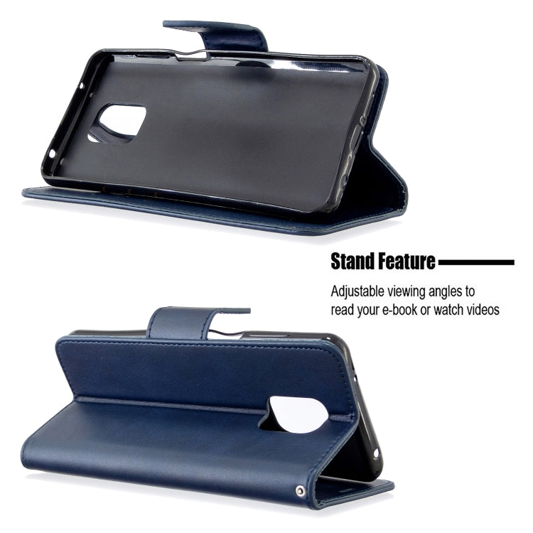 For Xiaomi Redmi Note 9S / Note 9 Pro / Note 9 Pro Max Retro Lambskin Texture Pure Color Horizontal Flip PU Leather Case with Holder & Card Slots & Wallet & Lanyard