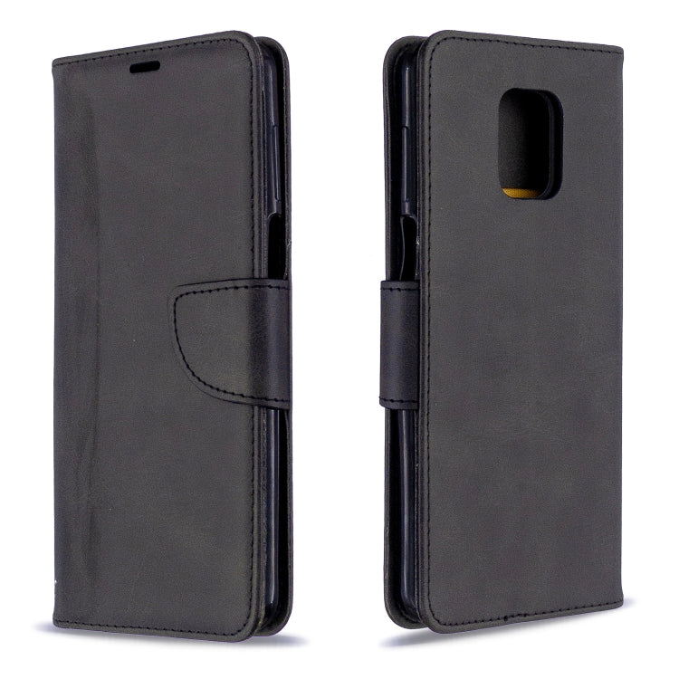 For Xiaomi Redmi Note 9S / Note 9 Pro / Note 9 Pro Max Retro Lambskin Texture Pure Color Horizontal Flip PU Leather Case with Holder & Card Slots & Wallet & Lanyard