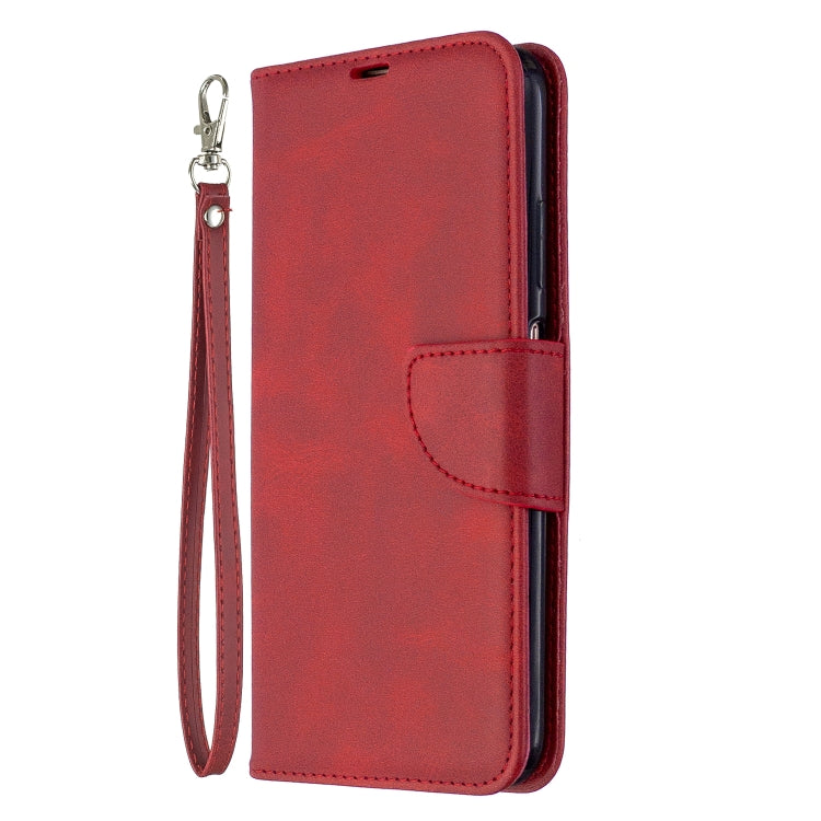 For Huawei P40 Lite Retro Lambskin Texture Pure Color Horizontal Flip PU Leather Case with Holder & Card Slots & Wallet & Lanyard