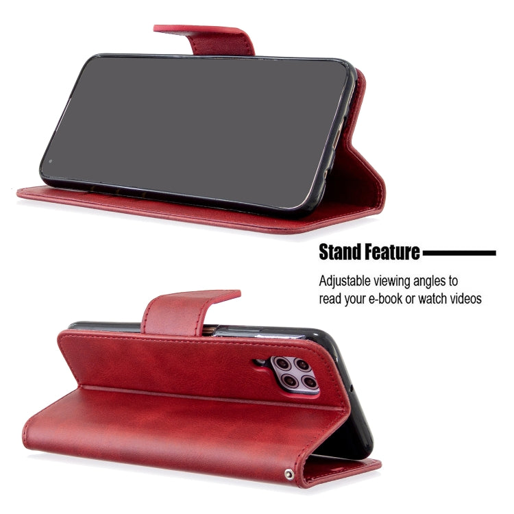 For Huawei P40 Lite Retro Lambskin Texture Pure Color Horizontal Flip PU Leather Case with Holder & Card Slots & Wallet & Lanyard