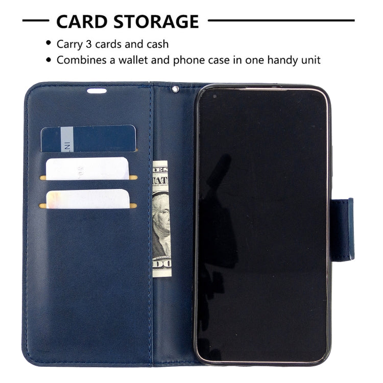 For Huawei P40 Lite Retro Lambskin Texture Pure Color Horizontal Flip PU Leather Case with Holder & Card Slots & Wallet & Lanyard