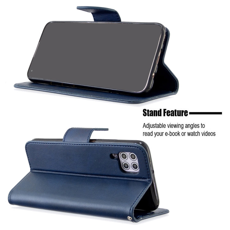 For Huawei P40 Lite Retro Lambskin Texture Pure Color Horizontal Flip PU Leather Case with Holder & Card Slots & Wallet & Lanyard