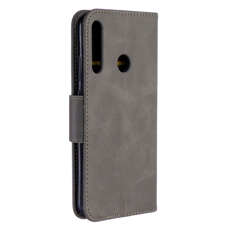 For Huawei P40 Lite E / Y7P Retro Lambskin Texture Pure Color Horizontal Flip PU Leather Case with Holder & Card Slots & Wallet & Lanyard