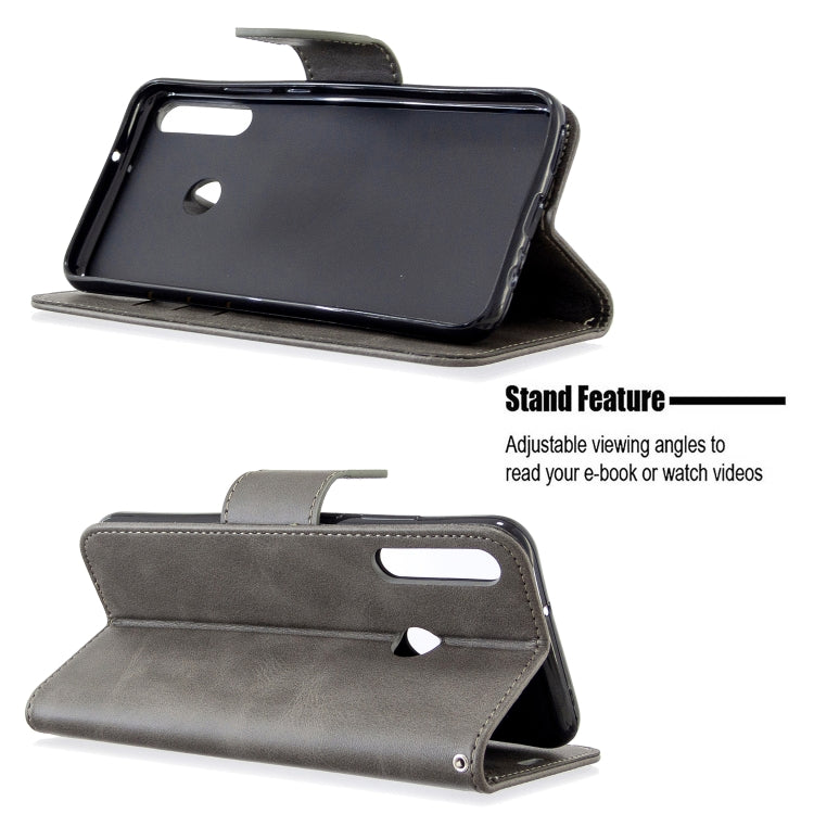 For Huawei P40 Lite E / Y7P Retro Lambskin Texture Pure Color Horizontal Flip PU Leather Case with Holder & Card Slots & Wallet & Lanyard