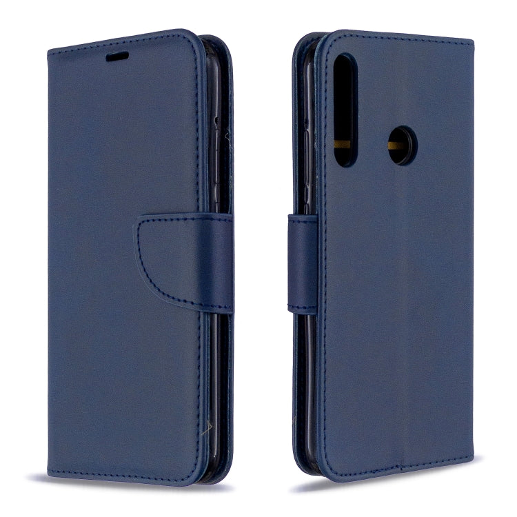 For Huawei P40 Lite E / Y7P Retro Lambskin Texture Pure Color Horizontal Flip PU Leather Case with Holder & Card Slots & Wallet & Lanyard