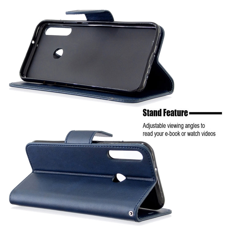 For Huawei P40 Lite E / Y7P Retro Lambskin Texture Pure Color Horizontal Flip PU Leather Case with Holder & Card Slots & Wallet & Lanyard